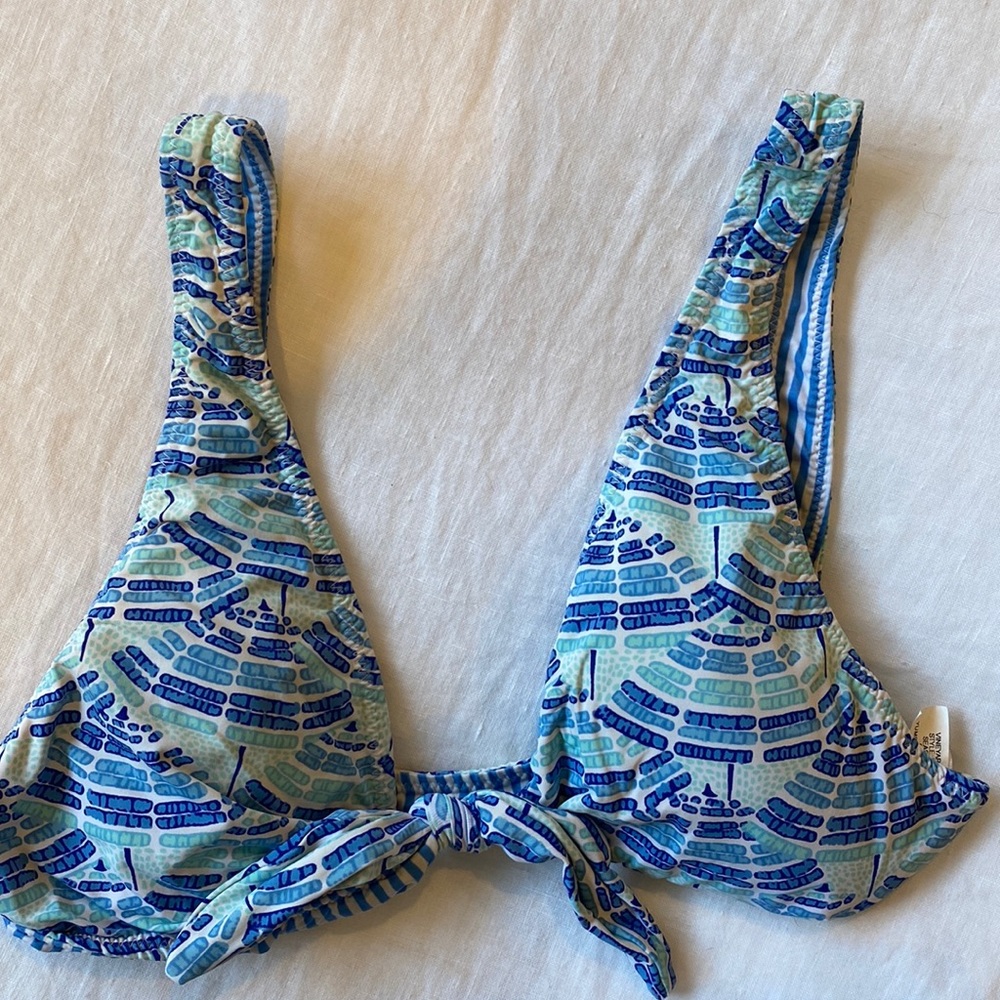 Vineyard Vines two piece blue bikini top and bottom